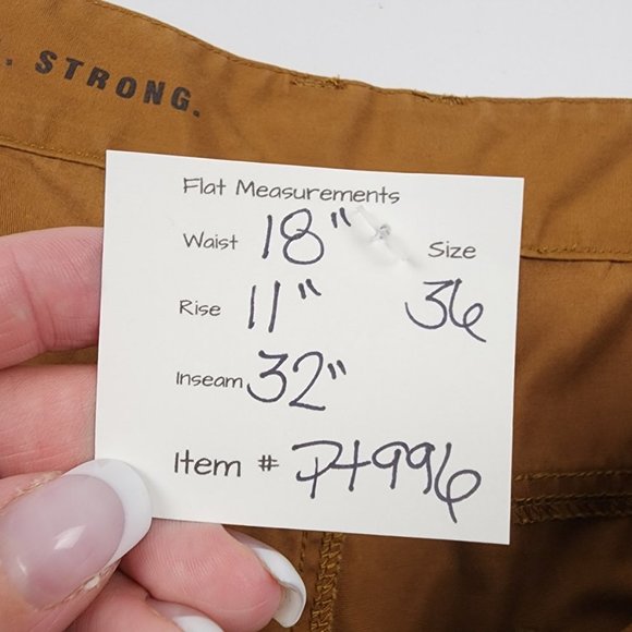 WOODS Brown Cotton Straight Leg Outdoor Pants Size 36 - Picture 14 of 14